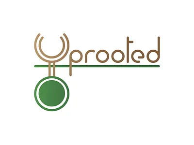 Uprooted brand identity branding branding design brown geometric graphic design grass green line logo logo design minimalism minimalist prostart restaurant restaurant branding restaurant logo restaurants roots tree