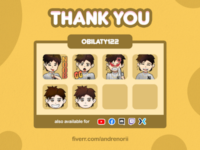 Custom Emotes Commission art cartoon chibi drawing