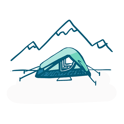 Camping camping illustrator spot illustration