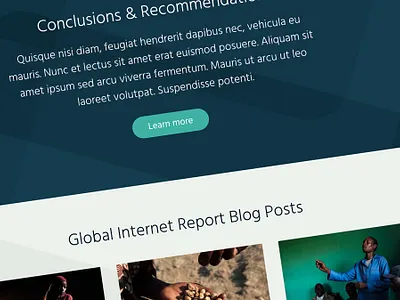 Internet Society Global Internet Report bootstrap design ui ux website