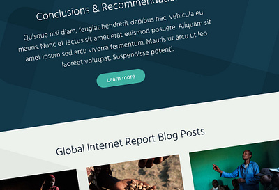 Internet Society Global Internet Report bootstrap design ui ux website