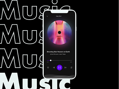 Daily UI 09: Music Player daily ui 09 dailyui dailyuichallenge design mobile app music app music player ui ux