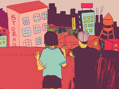 Rooftop artwork design digital design drawings graphic art graphics illustration illustrator photoshop