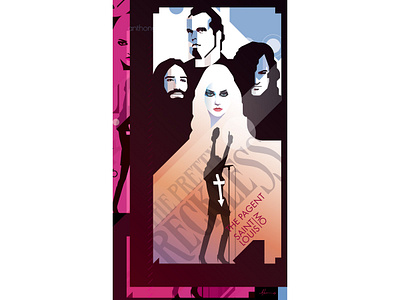 the pretty reckless anthony leon studio anthonyleonstudio design illustration illustrator art posterdesign