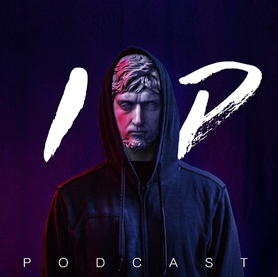 Branding ID podcast branding cover art logo neon podcast podcast art podcast logo psychedelic