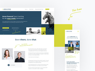 Loewen & Pferde Website animation conversion design graphic design illustration landingpage ui ux webdesign webflow