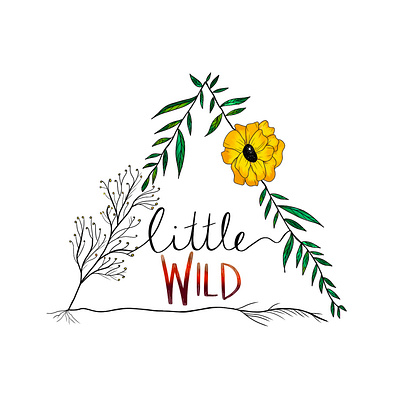 'Little Wild' Logo Design (Yoga Teacher + Nutritionist client) colorful feminine logo feminine logos hand drawn hand drawn type illustration illustrator logo design logo designer logo designs logodesign logodesigner logos wellness logo yoga art yoga logo