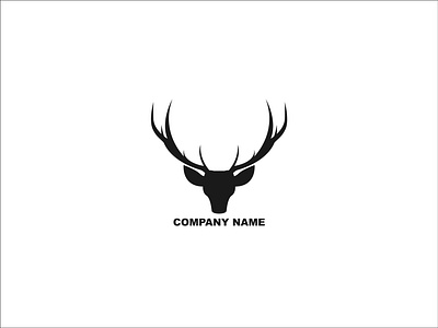 Deer silhouette logo branding design icon logo vector