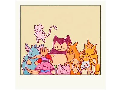 pokemon illustration instax jigglypuff pokemon pokemon art pokemon go procreate procreate app snorlax