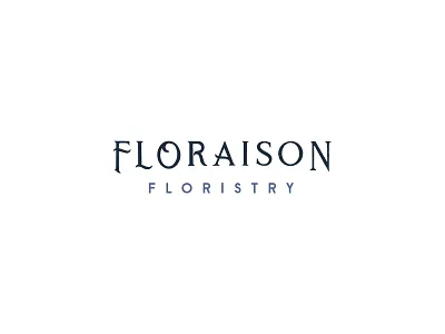 Secondary Logo for Floraison — a Customisable Pre-Made Brand brand brand identity branding branding identity customisable brand customisable logo florist brand florist branding florist logo hand lettered logo logo design pre made pre made brand pre made logo premade visual identity
