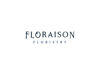 Secondary Logo for Floraison — a Customisable Pre-Made Brand brand brand identity branding branding identity customisable brand customisable logo florist brand florist branding florist logo hand lettered logo logo design pre made pre made brand pre made logo premade visual identity