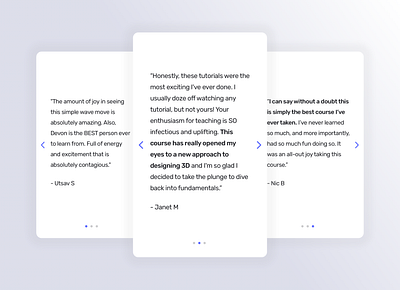 Daily ui 039 - Testimonials 039 daily ui testimonials