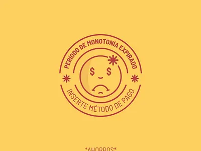 random notifications clean concept creative diseño flat freelancer illustrator logo minimalist money pay red yellow