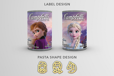 Frozen 2 Label Design design packaging