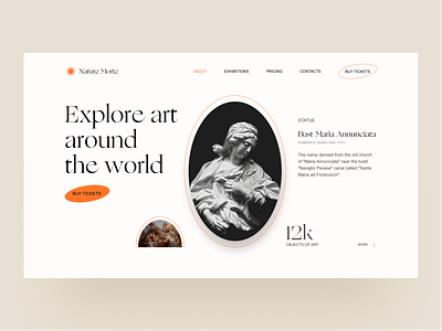 Explore Arts Website Concept 🙌 arts blog branding design graphic design ideas landing typography ui website