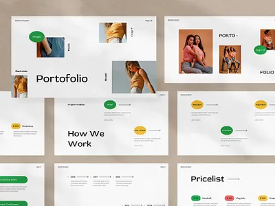 Rotario Presentation branding clean google slides keynote presentation layout design minimal moodboard pitch deck presentation design presentation template template