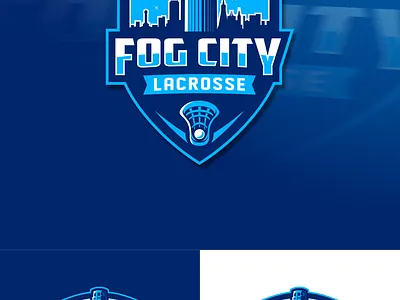 Fog City blue city fog lacrosse sports tower