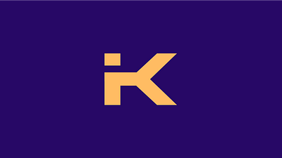 I + K logo. branding design graphic designer graphicdesign ik ik logo ikon logo designer logodesign minimal vector violet