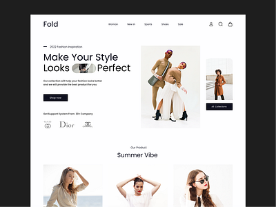 Fashion Store 🛍 article blog design fashion graphic design landing shop store typography ui website