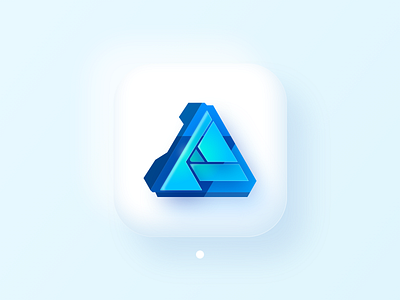 Affinity Designer (Big Sur Icon) 3d affinity designer apple bigsur branding design fluent glass icon illustration interface ios14 logo macos neumorph product skeuomorph soft ui