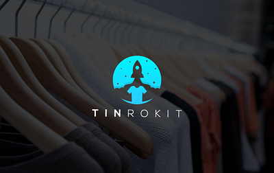 Tinrokit brand brandidentity clothing creativelogo design designagency fiverr fiverr.com freelancer gradient gradient logo illustration logoexcellent minimal rocket typography upwork