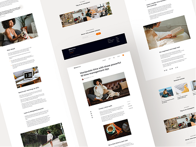 Blog Website 📝 articles blog branding design graphic design landing logo typography ui website