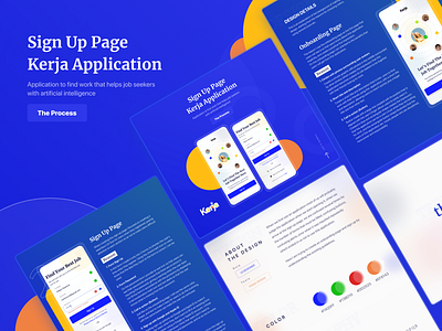 Sign Up Page app behance blue case study design design process figma gradient onboarding screen sign up ui ui ux ux