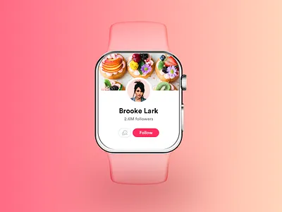Apple Watch app apple apple watch branding chat clean design flat food futuristic icon illustration illustrator modern profile typography ui uidesign ux vector