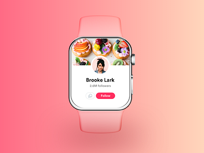 Apple Watch app apple apple watch branding chat clean design flat food futuristic icon illustration illustrator modern profile typography ui uidesign ux vector