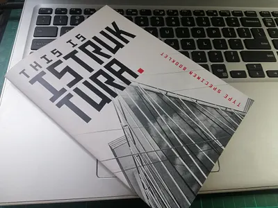 Istruktura Type Specimen Booklet Cover fontforge illustrator istruktura type design type designer typography