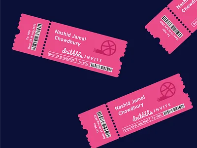 All dribblers are welcome here! blue cards creative design favorite graphics ideas illustrator invite invites personal work pink product simple ticket welcome