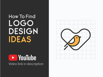 Bird & Heart bird bird logo bird lover heart how to find logo idea logo concept logo design idea logo tutorial peace lover