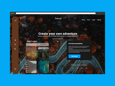 Travelp app design flat minimal ui ux web website