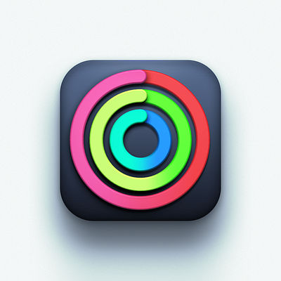 Activity icon Big Sur Edition (unofficial) 3d 3d icon activity app icon apple apple icon application icon big sur big sur icon concept creative creatives design icon icon design iconography icons ios ios icon