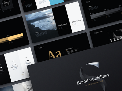 SELECT Branding brand font brand guide brand guide identity brand guidelines branding branding and identity branding design design design elements logo logo design rebrand rebranding shakuro typography visual identity visual identity brandbook