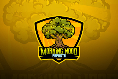 Tree Esport Logo cartoon logo commision work esport esport logo esportlogo logo logodesign mascotlogo tree vector wood yellow