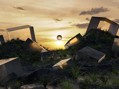 On the Rocks 3d 3d modelling 3d visualization 3dart 3drender art blender blender 3d cgi cgi art concept art design digital art environment render rendering