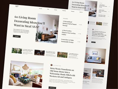 Decorating Ideas Website 🙌 branding design graphic design home landing typography ui website