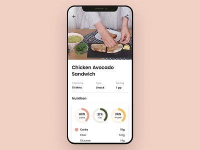 Recipe Nutrition App UI Design adobe xd app animation figma fitness fitness app meditation app mobile mobile app sketchapp ui ui animation ui design ui kit ui motion ui ux design workout app yoga app 应用 应用界面 设计