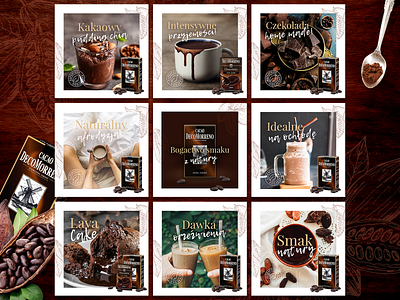 DecoMorreno Cocoa - Social Media boho chocolate cocoa coffee design drink facebook instagram millennials natural post template typography