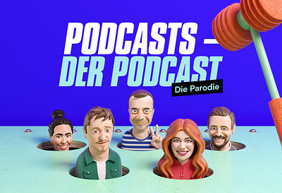 SPOTIFY Podcasts der Podcast 3d character design illustration music podcast