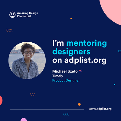 I joined the ADPLIST to mentor designers :D :D career growth graphic design icon design illustration interaction design mentoring product design sketch ui design ux ux design