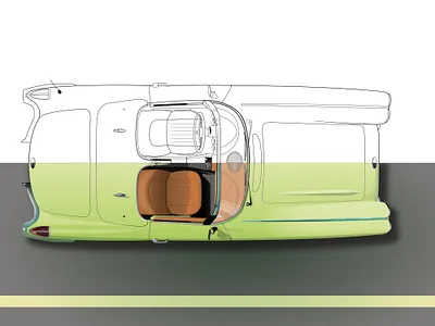 The Art of Wheels: Chevrolet Corvette 1960 illustration realism vector art vector illustration vectorart