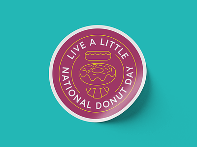 Happy Donut Day icons illustration