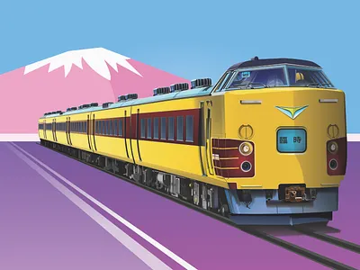 The Art of Wheels: Japanese Train illustration realism vector vector art vector illustration vectorart