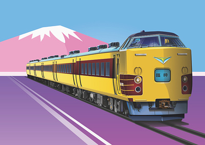 The Art of Wheels: Japanese Train illustration realism vector vector art vector illustration vectorart