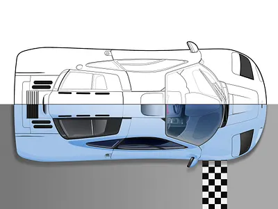 The Art of Wheels: McLaren F1 White illustration realism vector vector art vector illustration vectorart