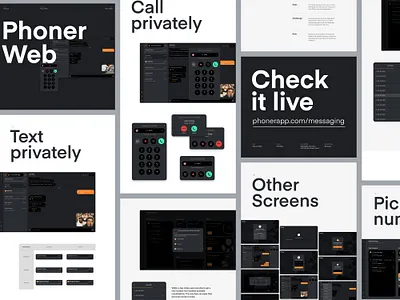 Phoner Web behance desktop desktop app messaging messaging app phoner web sebastiao sommer ux ui web