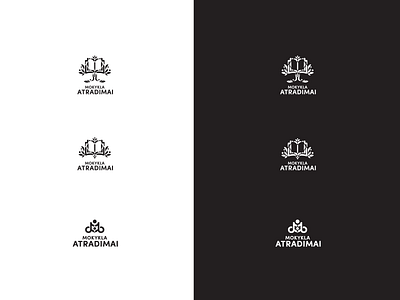 School Logo - Graphics black white book brand identity branding composition digital 2d graphic design graphics growing illustration logo school logo shape elements tree vector