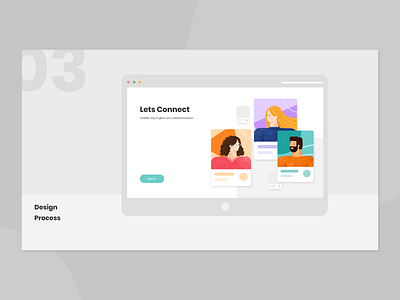 Web concept for online business meetings & discussions... illustration ui web